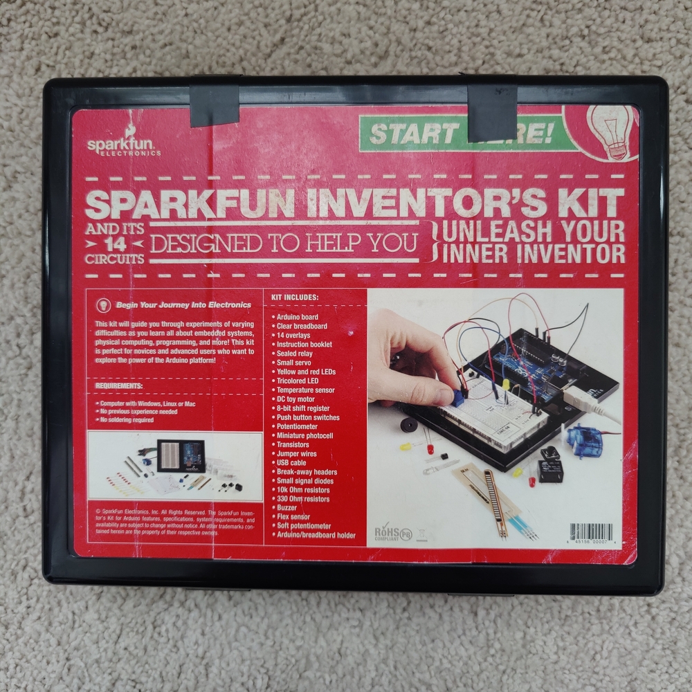 Sparkfun Circuit Board And Arduino Inventor's Kit